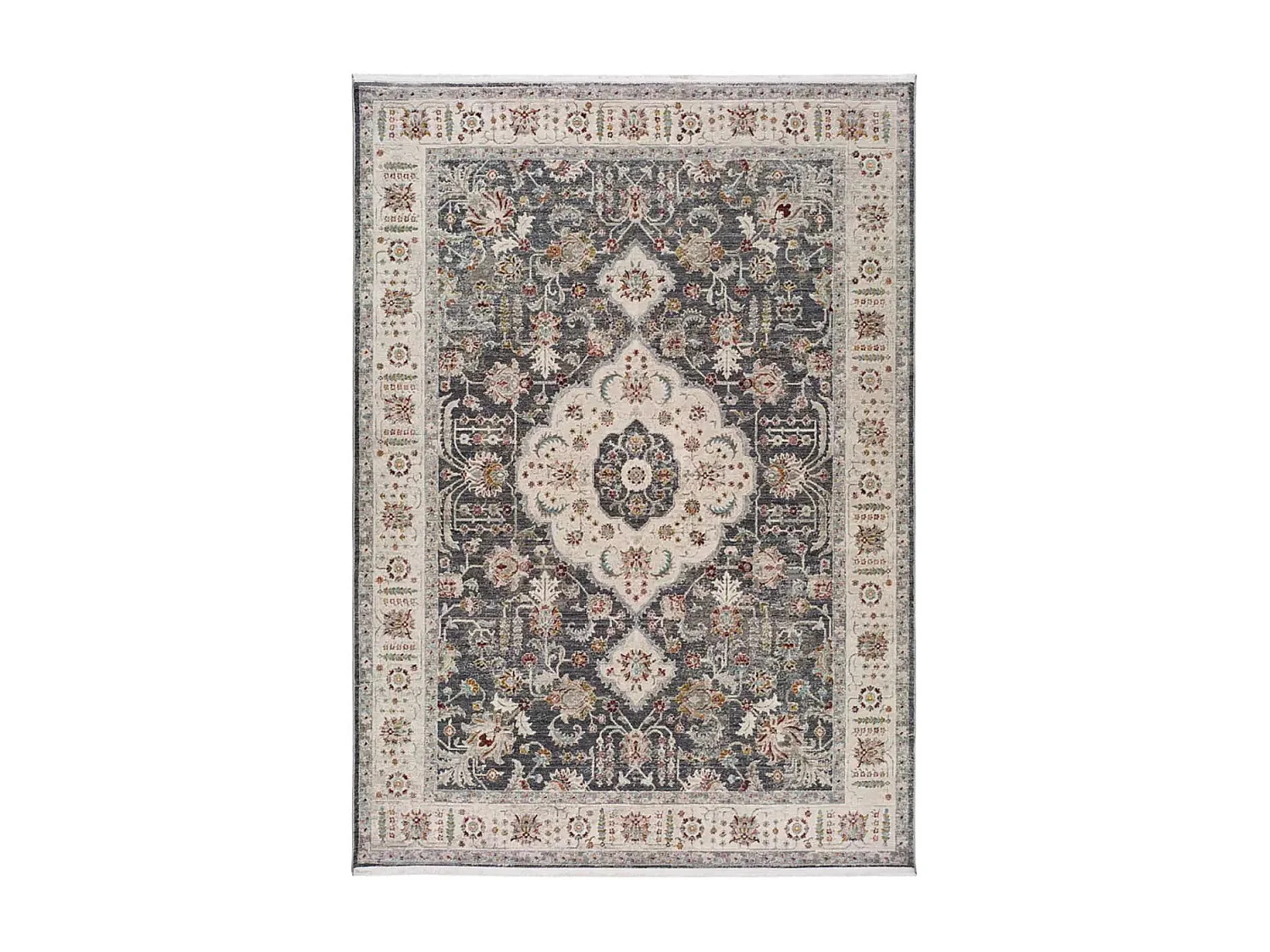 Tapis intérieur - vintage - gris - 120 x 170 cm - KESHAN