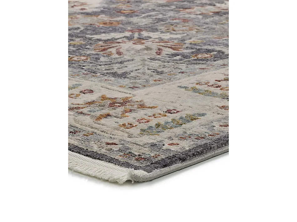 Tapis intérieur - vintage - gris - 120 x 170 cm - KESHAN