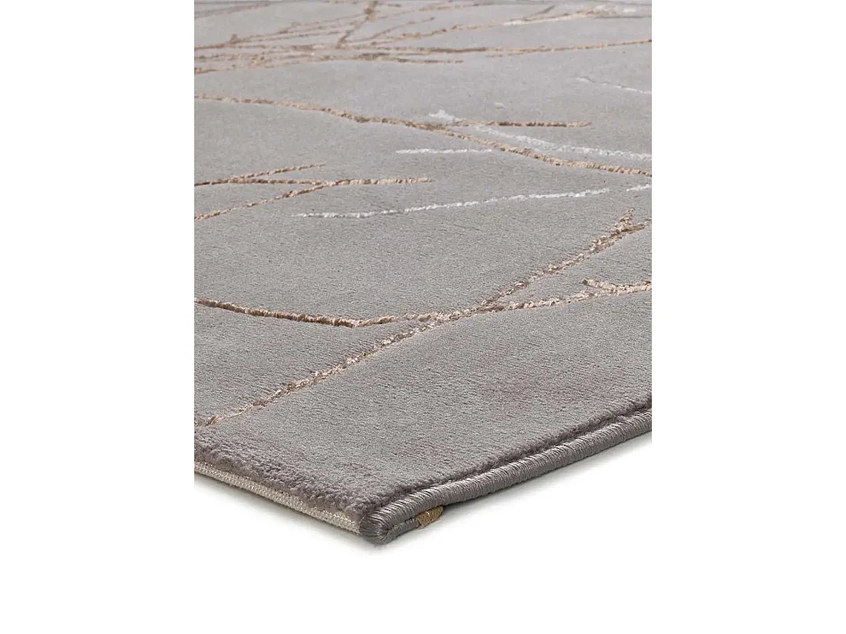 Kurzflorteppich - marmoreffekt - grau - 160x230 cm - CREATION