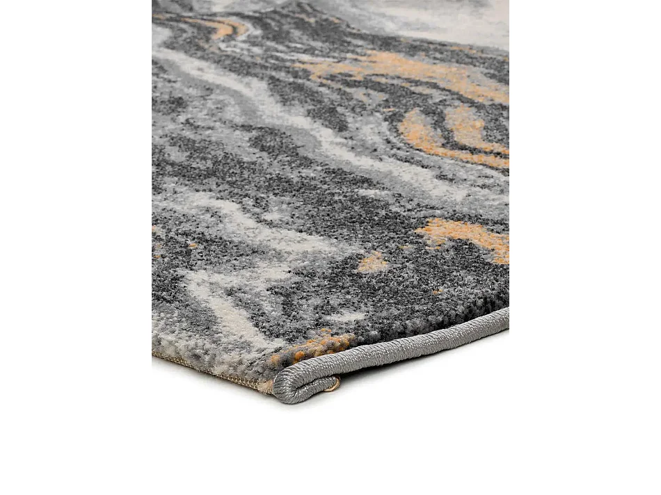 Laagpolig tapijt - marmer effect - grijs - 160x230 cm - MARMOL ONDA