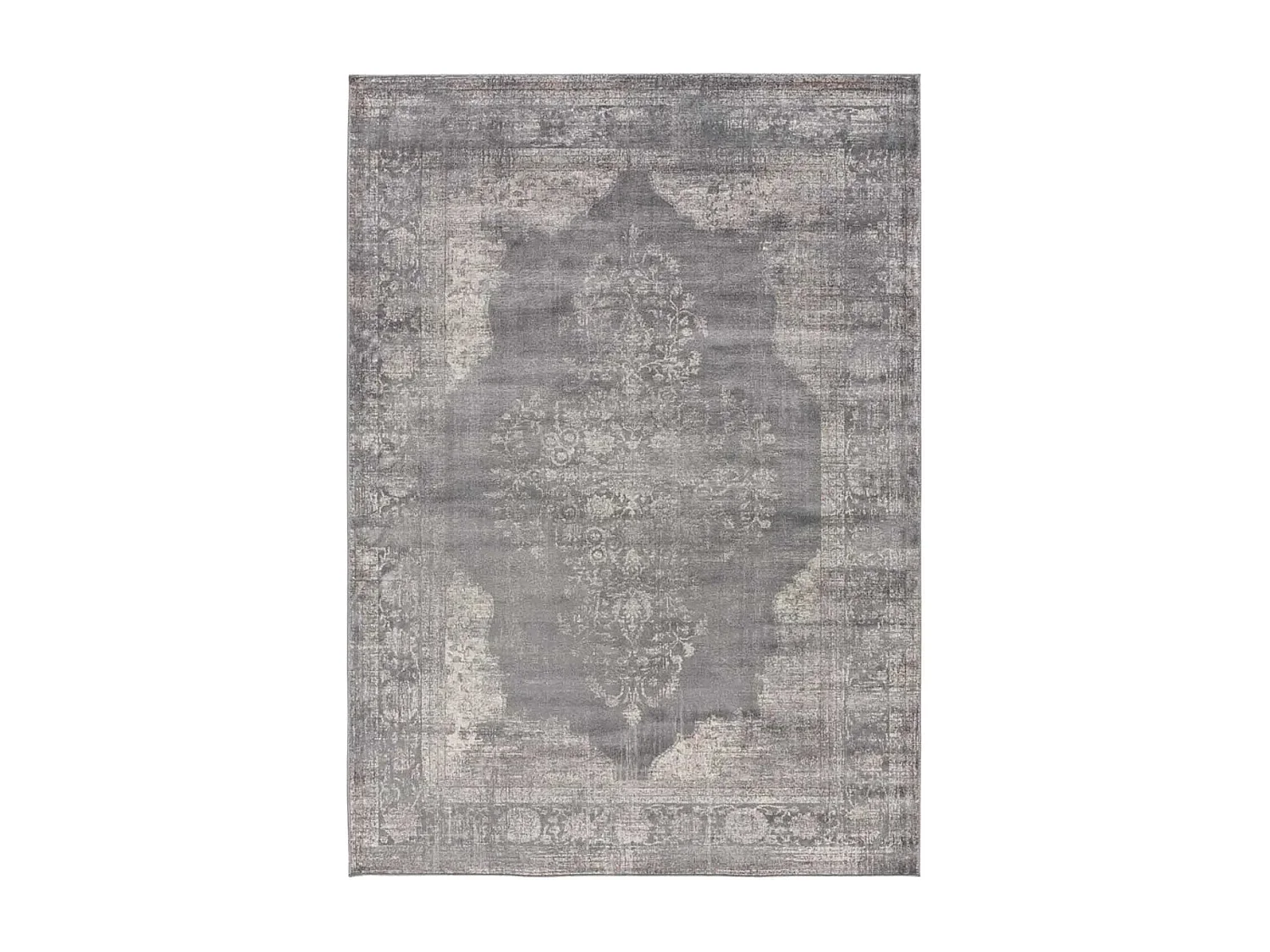 Kurzflorteppich - vintage - grau - 160x230 cm - LARA VINTAGE