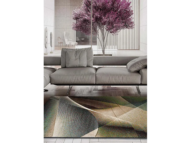 Tapis intérieur - abstrait - multicolore - 160 x 230 cm - WARHOL