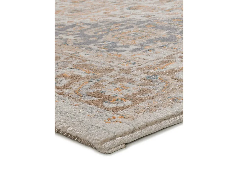 Tapis intérieur - vintage - beige / gris - 133 x 190 cm - DELTA