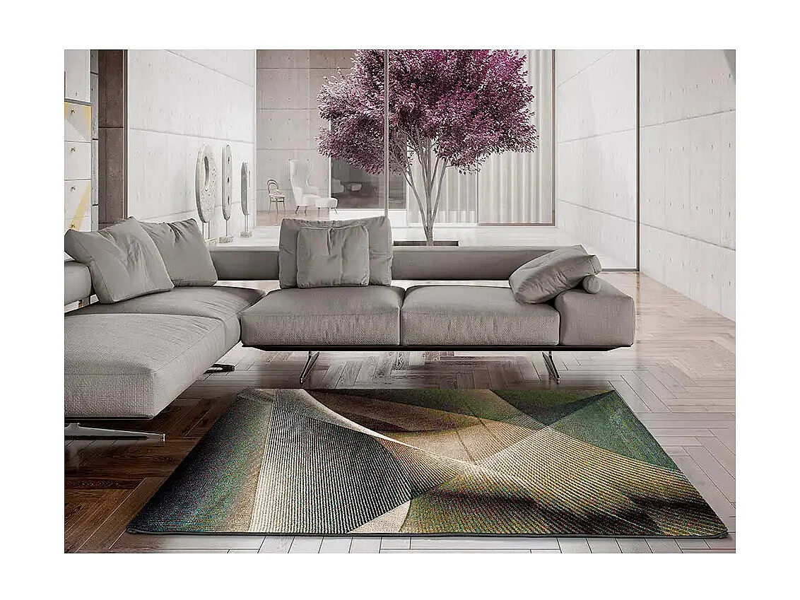 Tapis intérieur - abstrait - multicolore - 60 x 120 cm - WARHOL