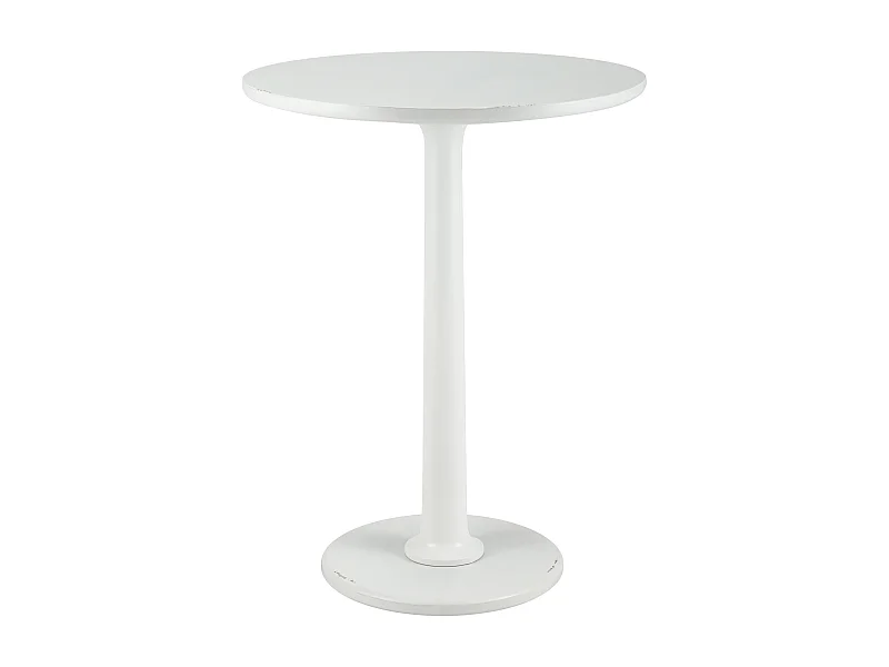 Table d'appoint - rond Ø 60 cm - Bois - Blanc antique - Farragut