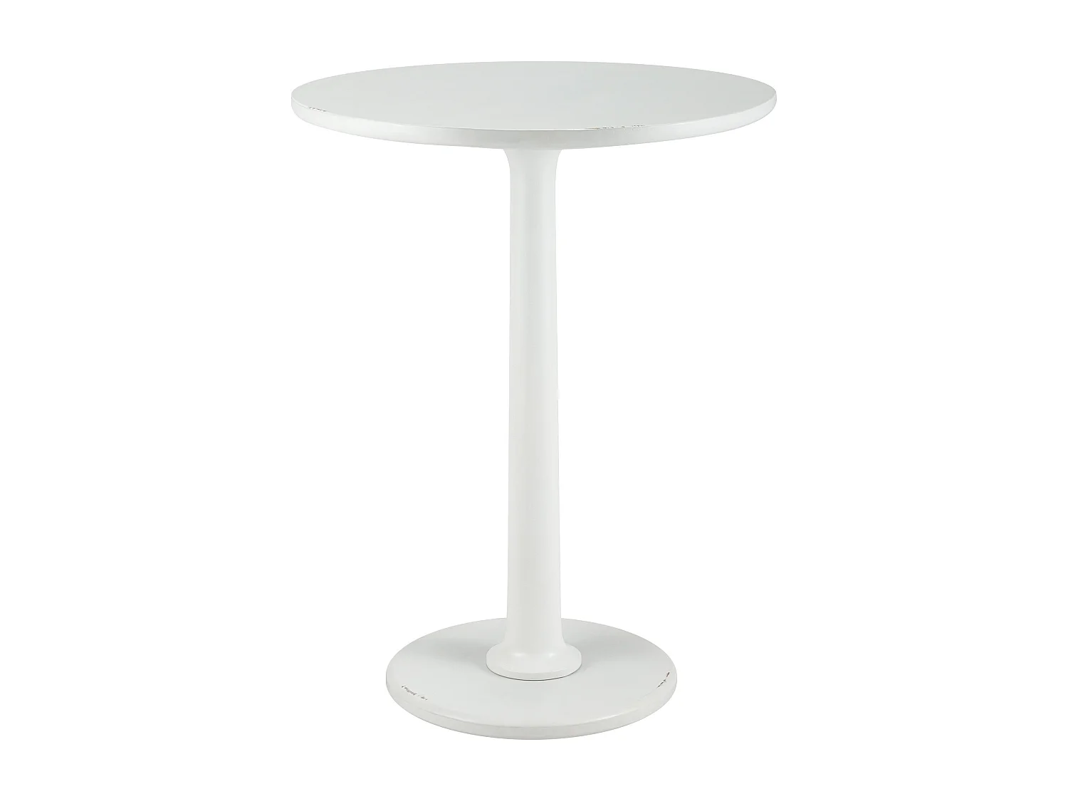 Table d'appoint - rond Ø 60 cm - Bois - Blanc antique - Farragut