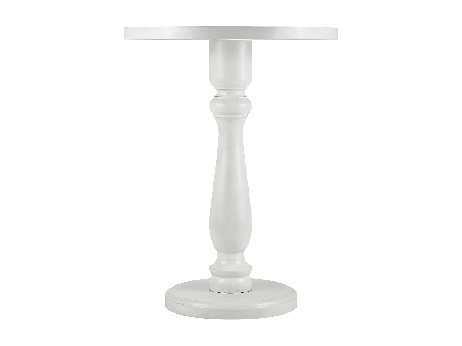 Table d'appoint - rond Ø 50 cm - Bois - Blanc antique - Adamsville