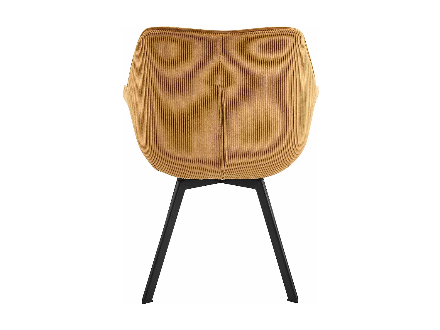 Lot de 2  chaises avec accoudoirs - Cordon & Antique foncé - Orange - Jordi