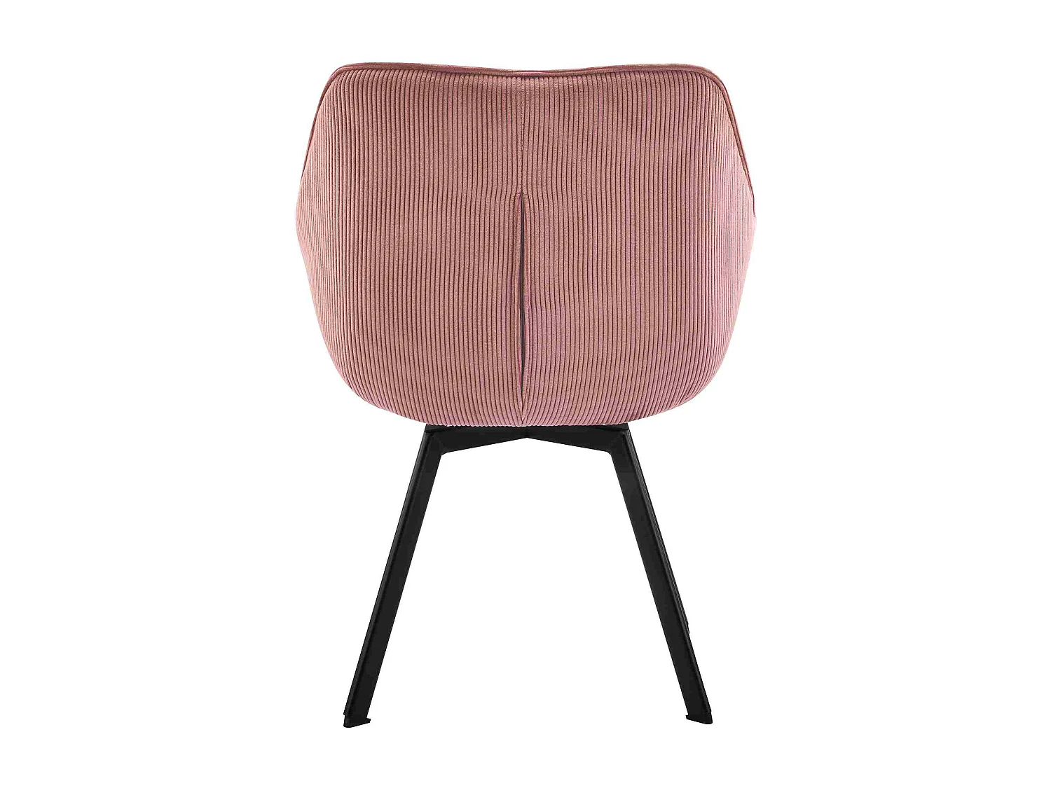 Lot de 2  chaises avec accoudoirs - Cordon - Rose - Jordi