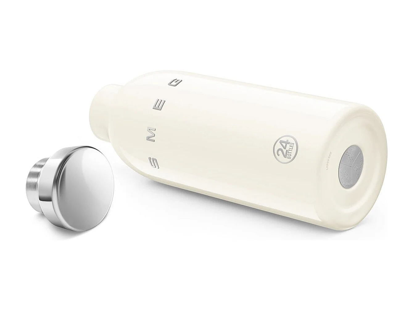 Smeg Gourde isotherme 0.5l en acier inoxydable crème - WBF01CR