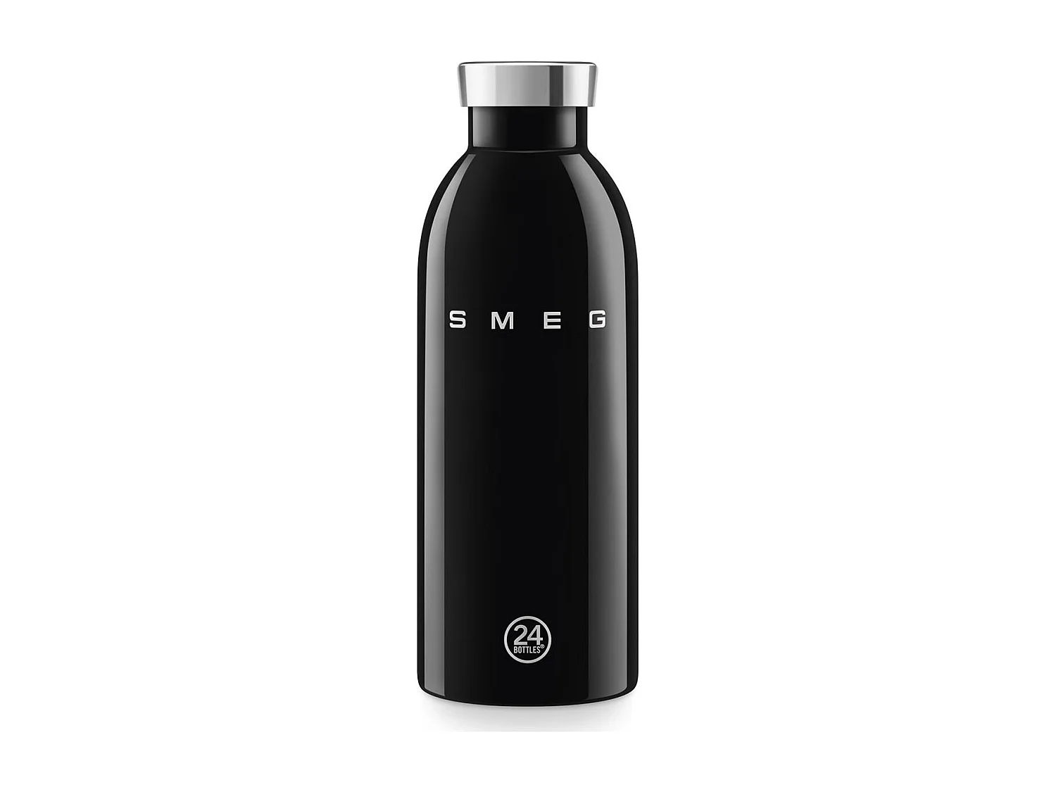 Smeg Gourde isotherme 0.5l en acier inoxydable noir - WBF01BL