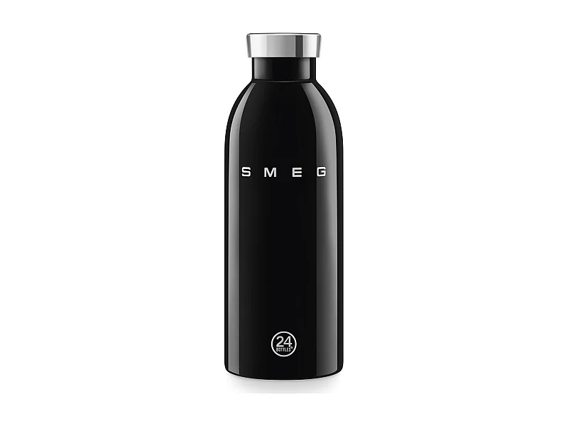 Smeg Gourde isotherme 0.5l en acier inoxydable noir - WBF01BL