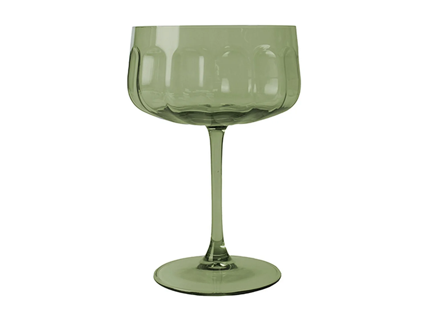 Novastyl - Lot De 4 Coupes Riviera 36.5cl En Verre Vert