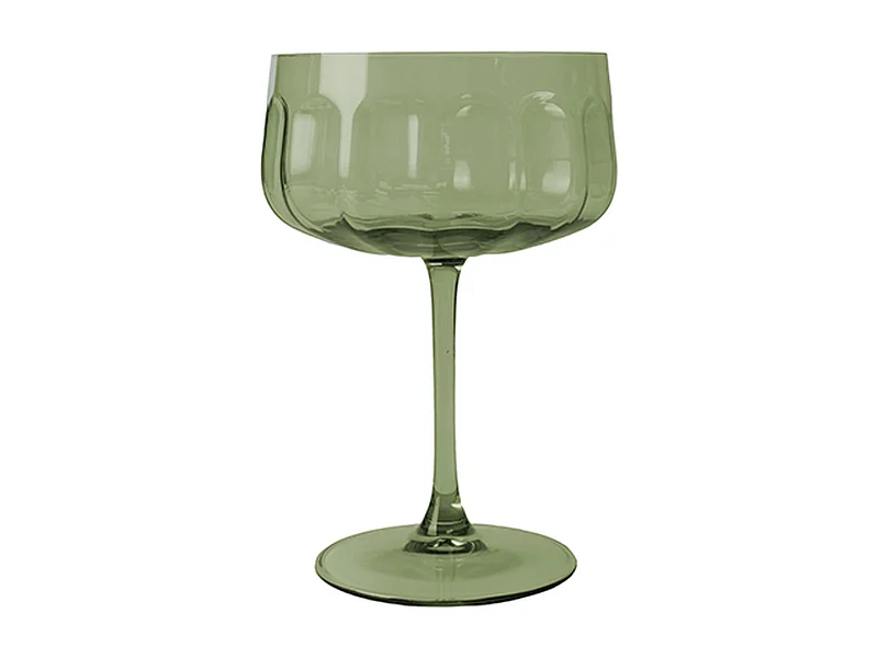 Novastyl - Lot De 4 Coupes Riviera 36.5cl En Verre Vert