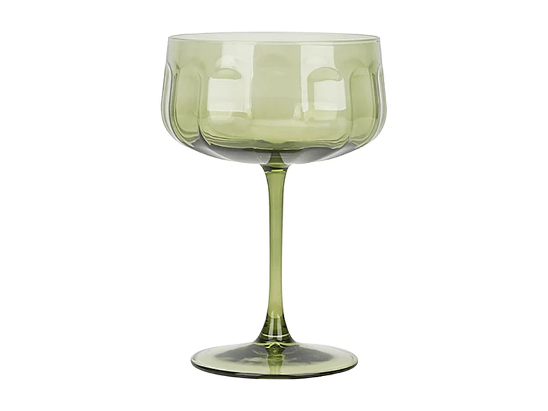 Novastyl - Lot De 4 Coupes Riviera 36.5cl En Verre Vert