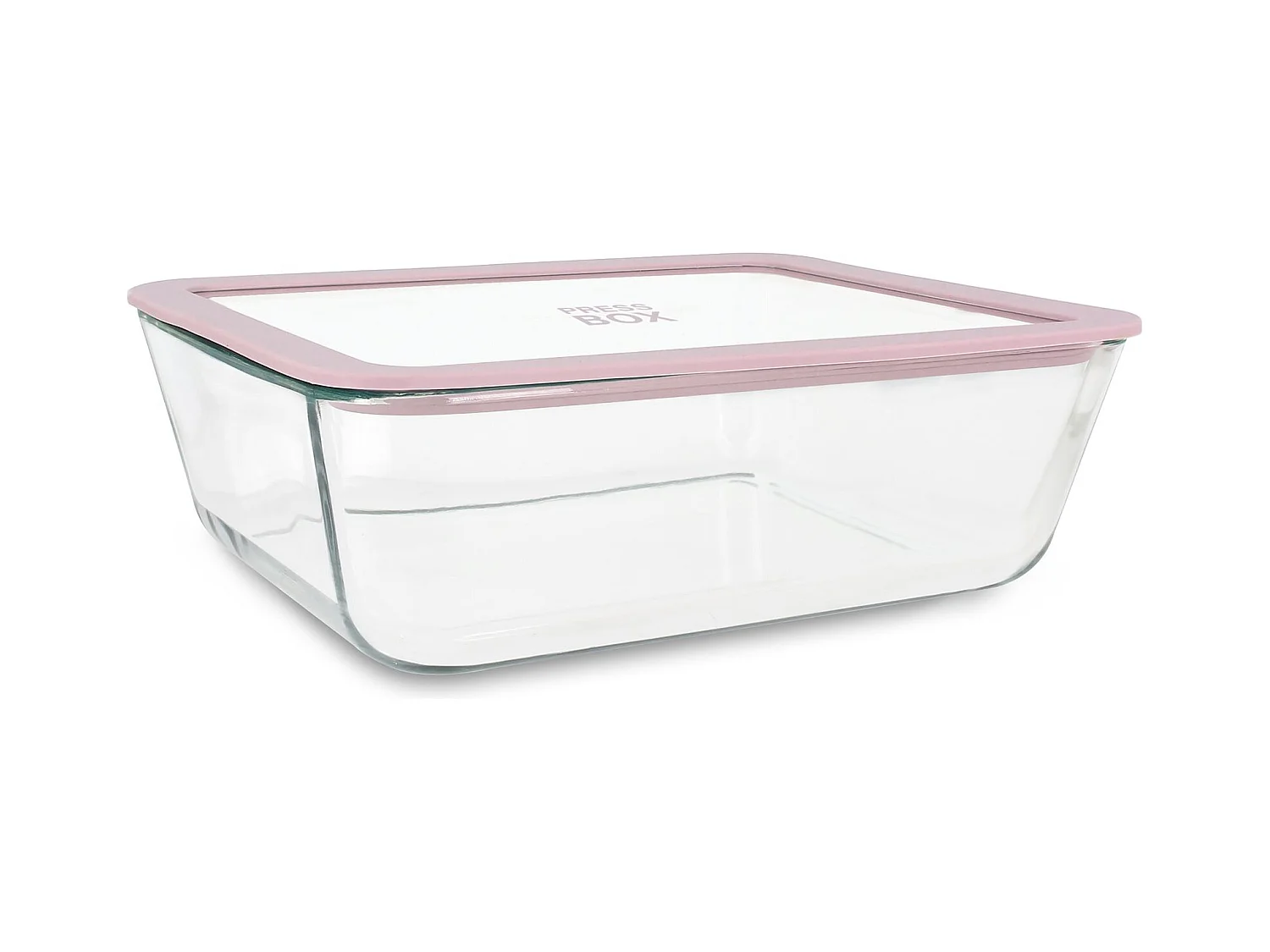 Menastyl - Boite Hermetique Rectang Pressbox 2650ml En Verre Borosilicate Lavande