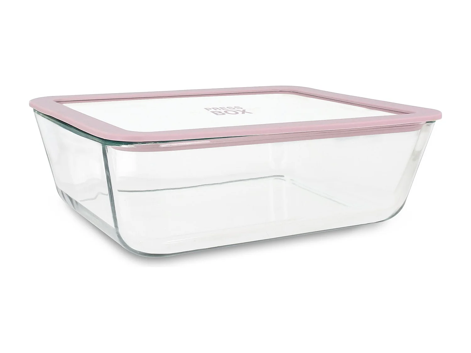 Menastyl - Boite Hermetique Rectang Pressbox 2650ml En Verre Borosilicate Lavande