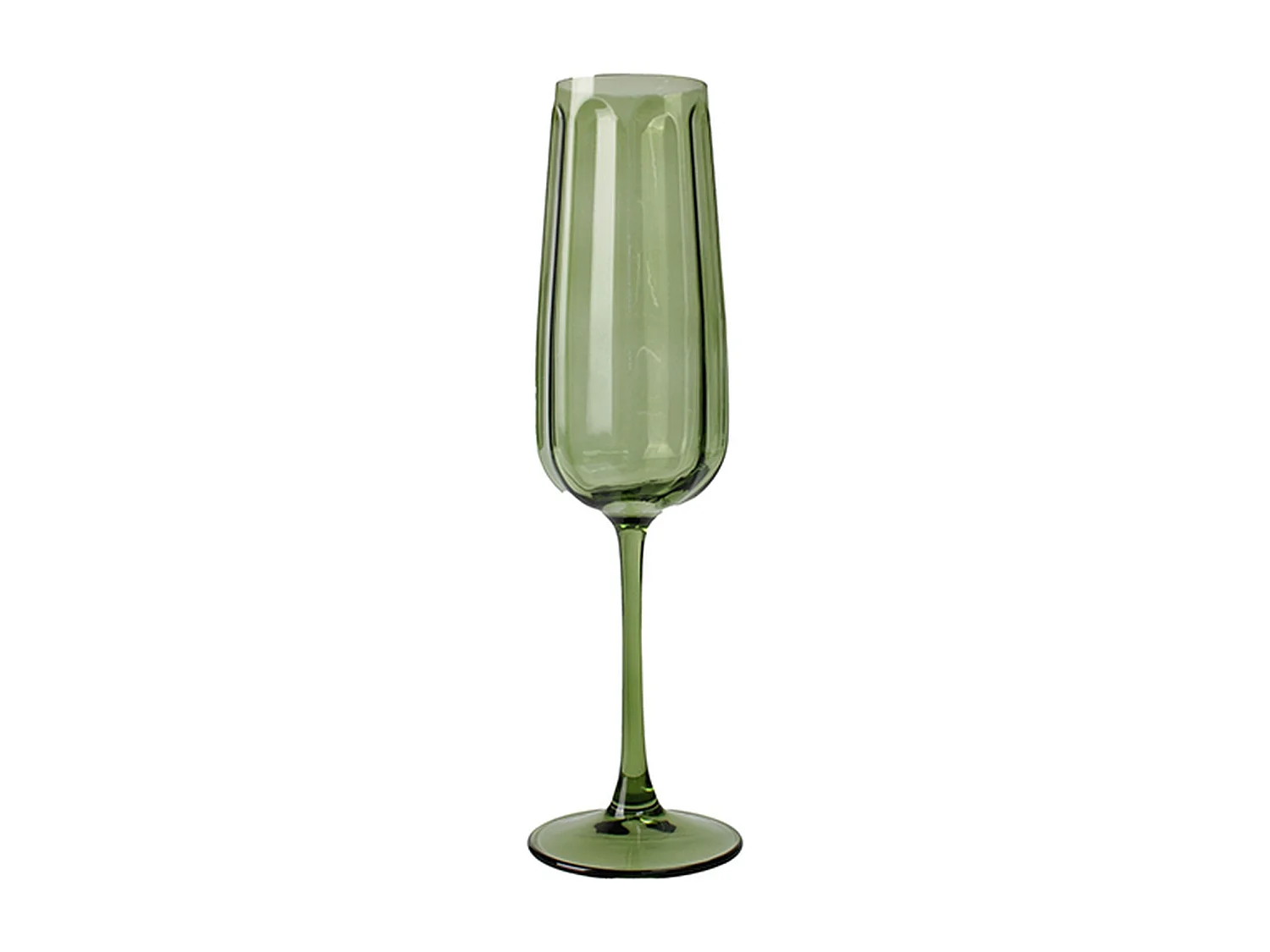 Novastyl - Lot De 4 Flutes Riviera 24cl En Verre Vert