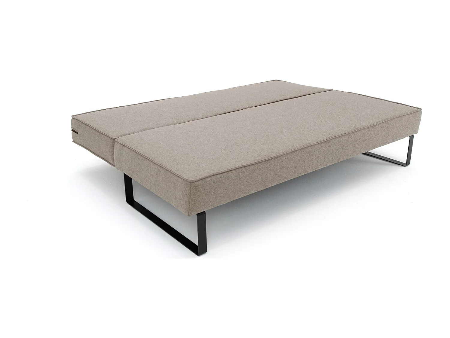 Schlafsofa mit bettkasten und schlaffunktion NOMI, Stoff Faro, Dunkelbeige