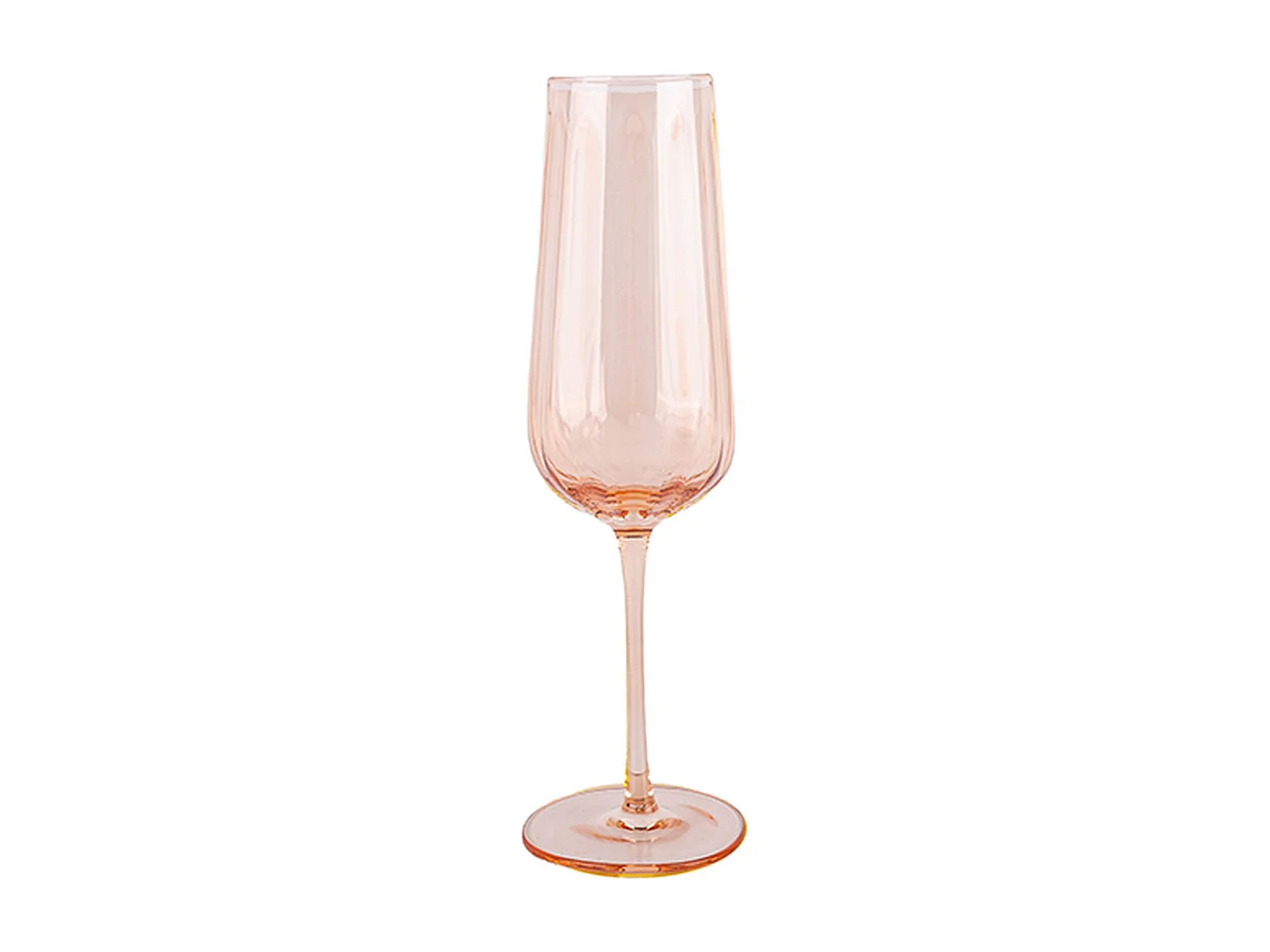 Novastyl - Lot De 4 Flutes Riviera 24cl En Verre Orange