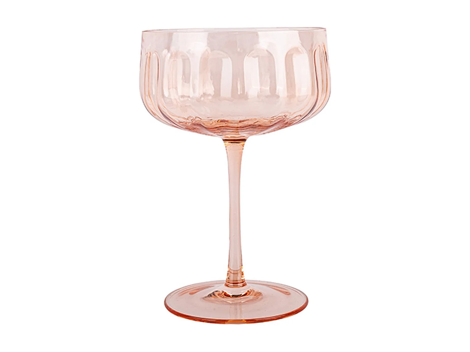 Novastyl - Lot De 4 Coupes 36.5cl Riviera 36.5cl En Verre Orange