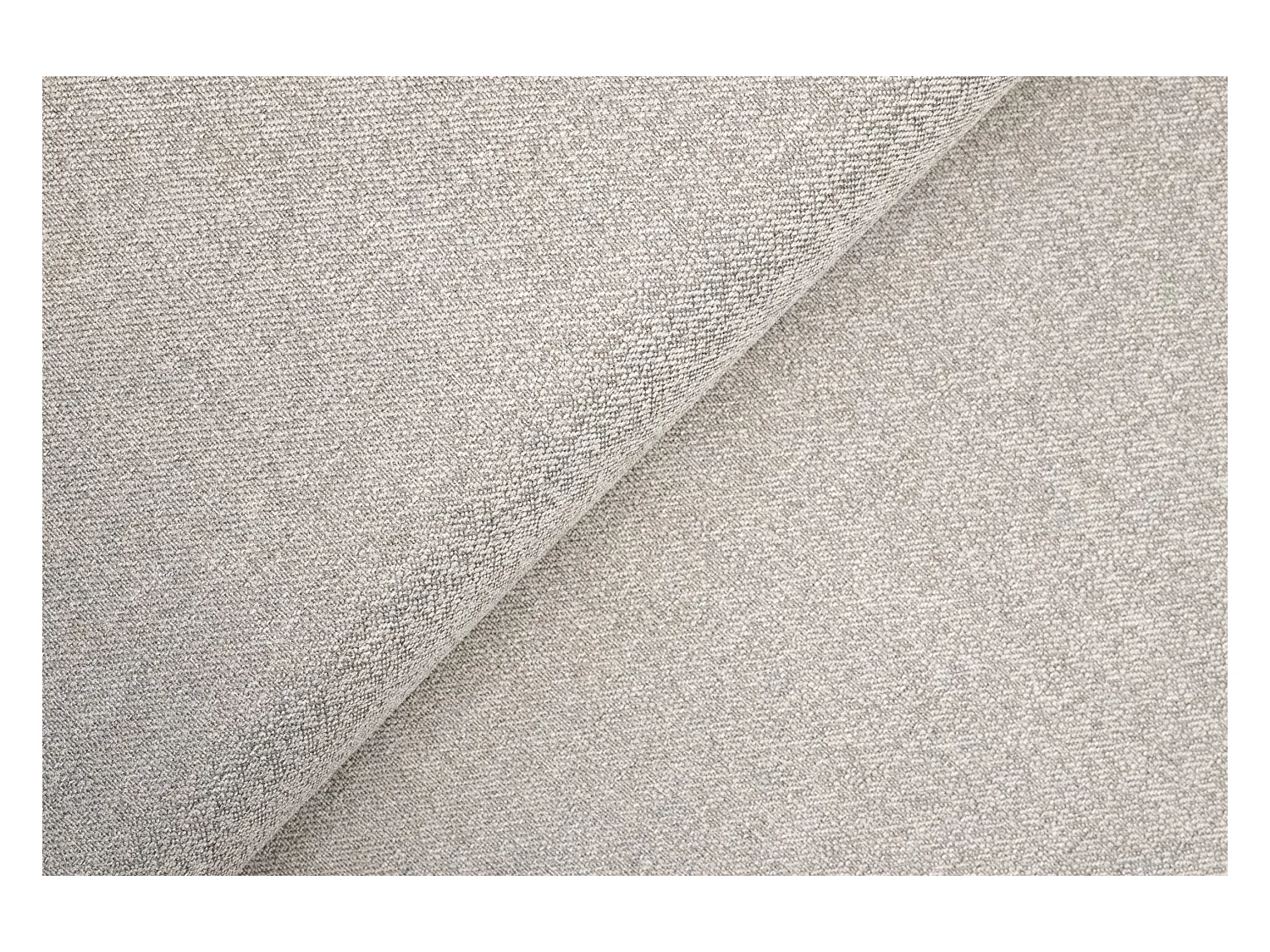 Divano letto NOMI con contenitore e funzione letto, tessuto Faro, grigio chiaro