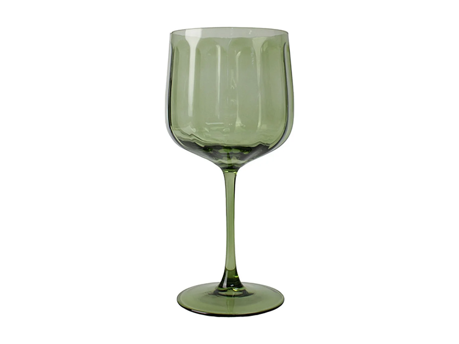 Novastyl - Lot De 4 Verres A Pied Riviera 49cl En Verre Vert