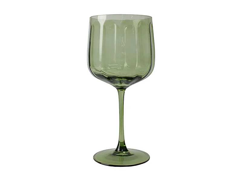 Novastyl - Lot De 4 Verres A Pied Riviera 49cl En Verre Vert