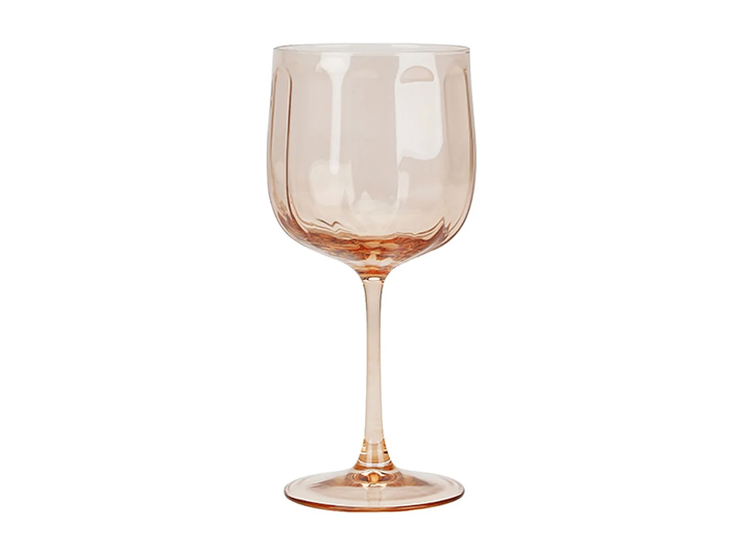 Novastyl - Lot De 4 Verres A Pied Riviera 49cl En Verre Orange