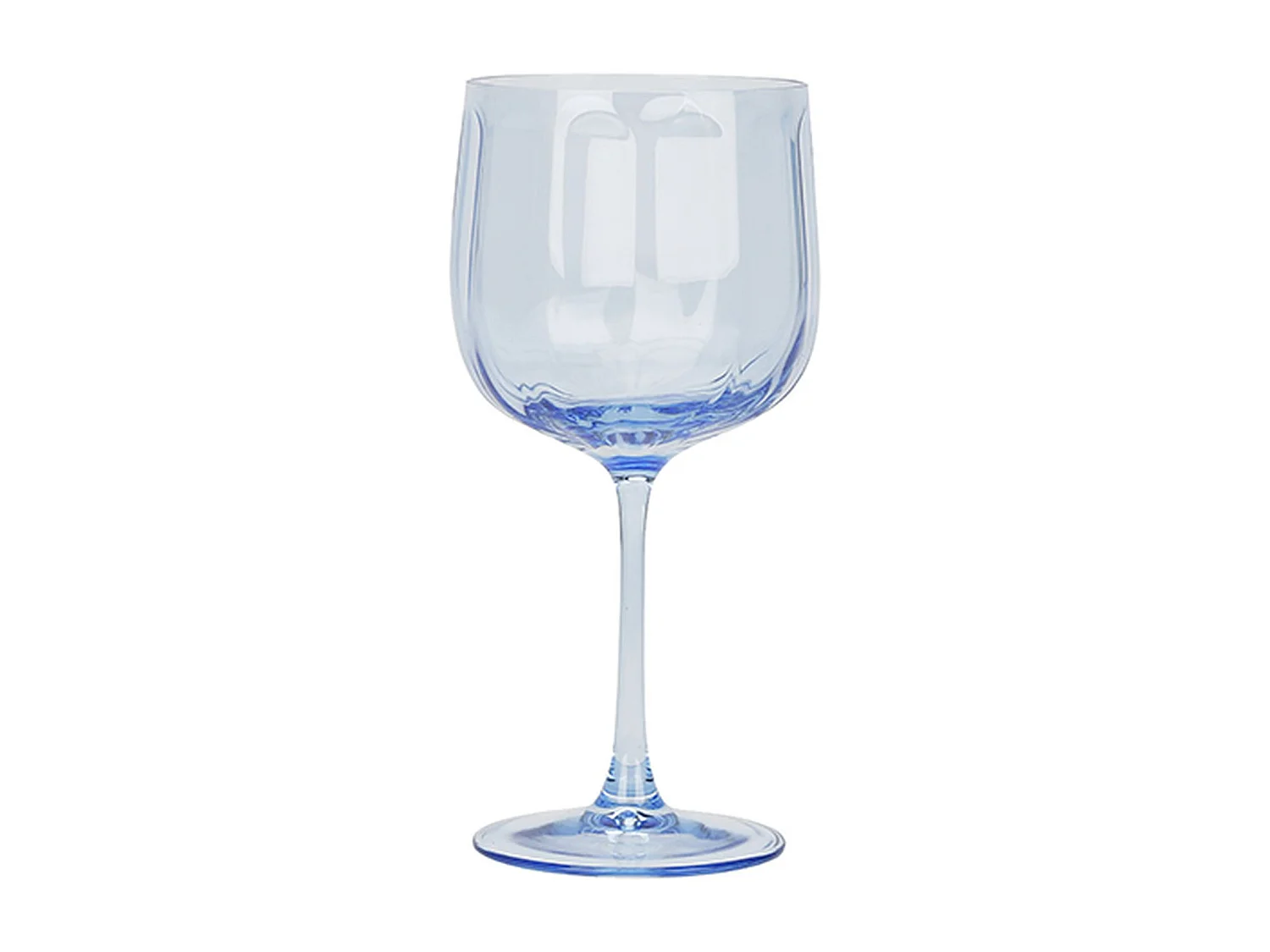 Novastyl - Lot De 4 Verres A Pied Riviera 49cl En Verre Bleu
