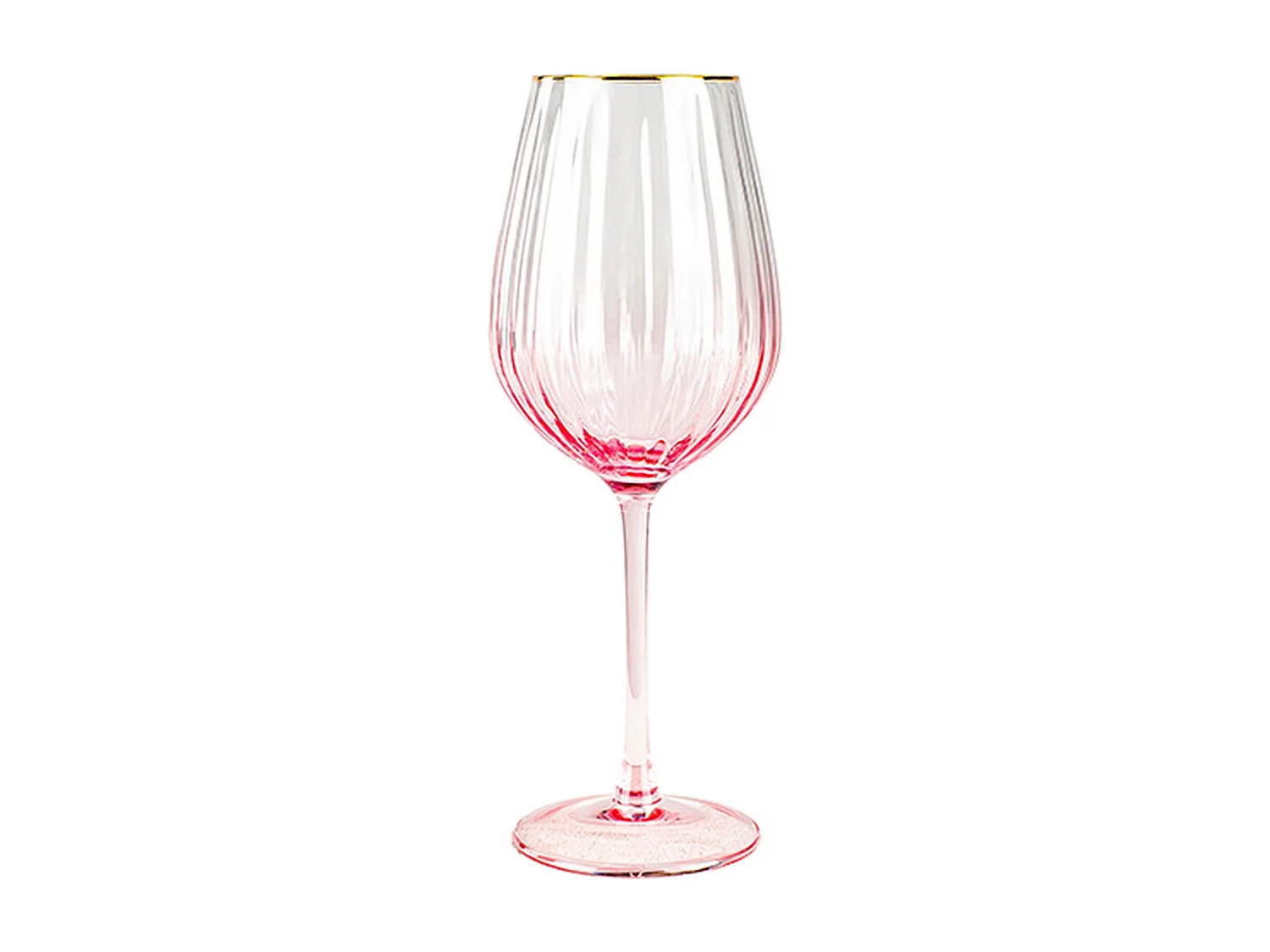 Novastyl - Lot De 4 Verres A Pied Gatsby 57.5cl En Verre Rose