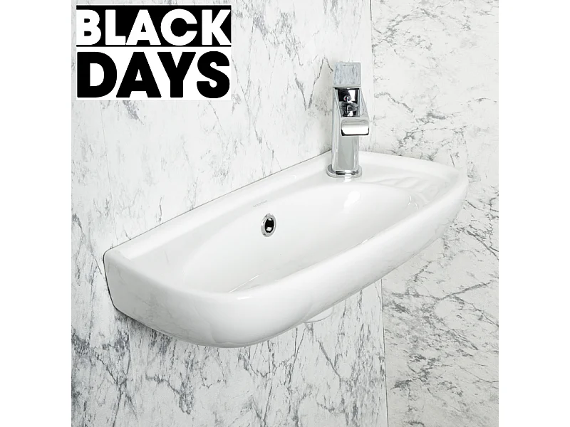 Lavabo suspendu ELFY 51 cm en céramique