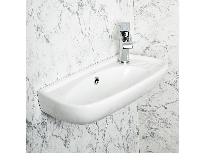 Lavabo suspendu ELFY 51 cm en céramique