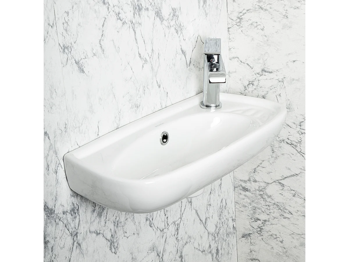 Lavabo suspendu ELFY 51 cm en céramique