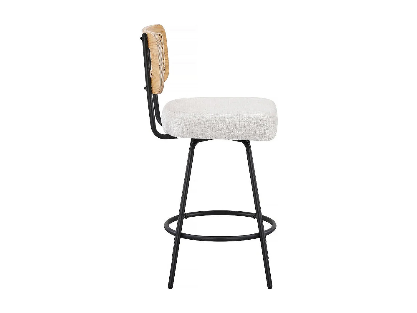 Set di 2 seggioloni in tessuto "Wilfried" - 51 x 44 x 95 cm - Beige