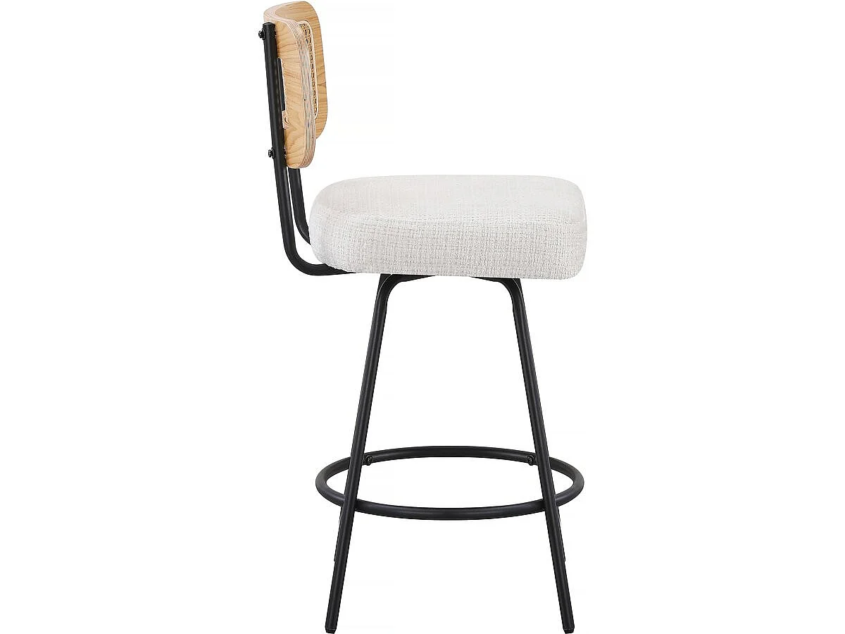 Set van 2 stoffen kinderstoelen "Wilfried" - 51 x 44 x 95 cm - Beige