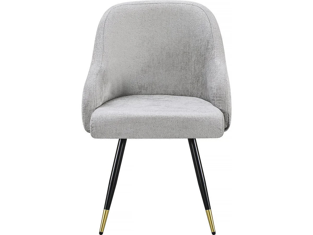 Lot de 2 chaises en tissu "Harmony" - 54 x 57 x 90 cm - Beige