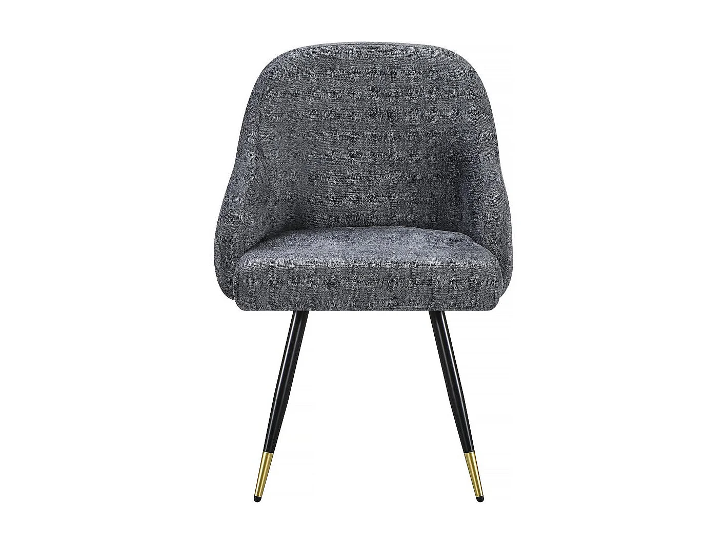 Set di 2 sedie in tessuto "Harmony" - 54 x 57 x 90 cm - Grigio