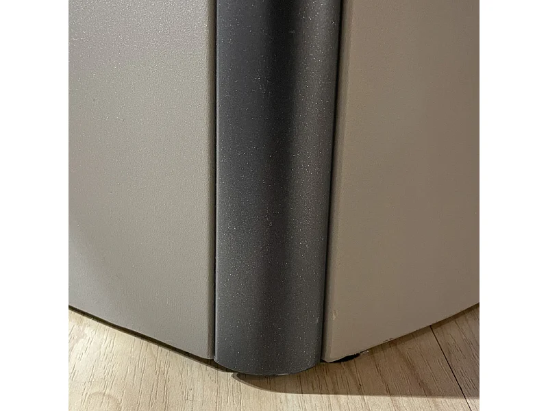 Table 140 à 174 cm céramique blanc plateau de service tournant - TWIST