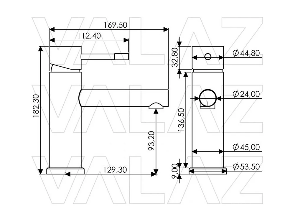 Einhebelmischer für Waschbecken ASTANA chrom