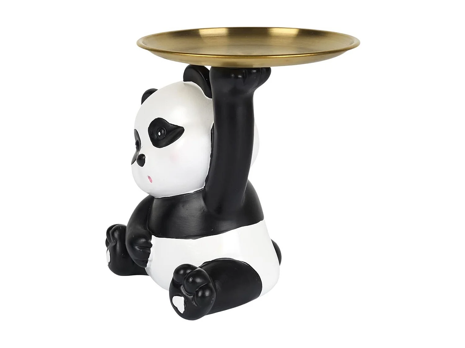 Vide-Poche panda kawaii blanc et noir plateau en l'air