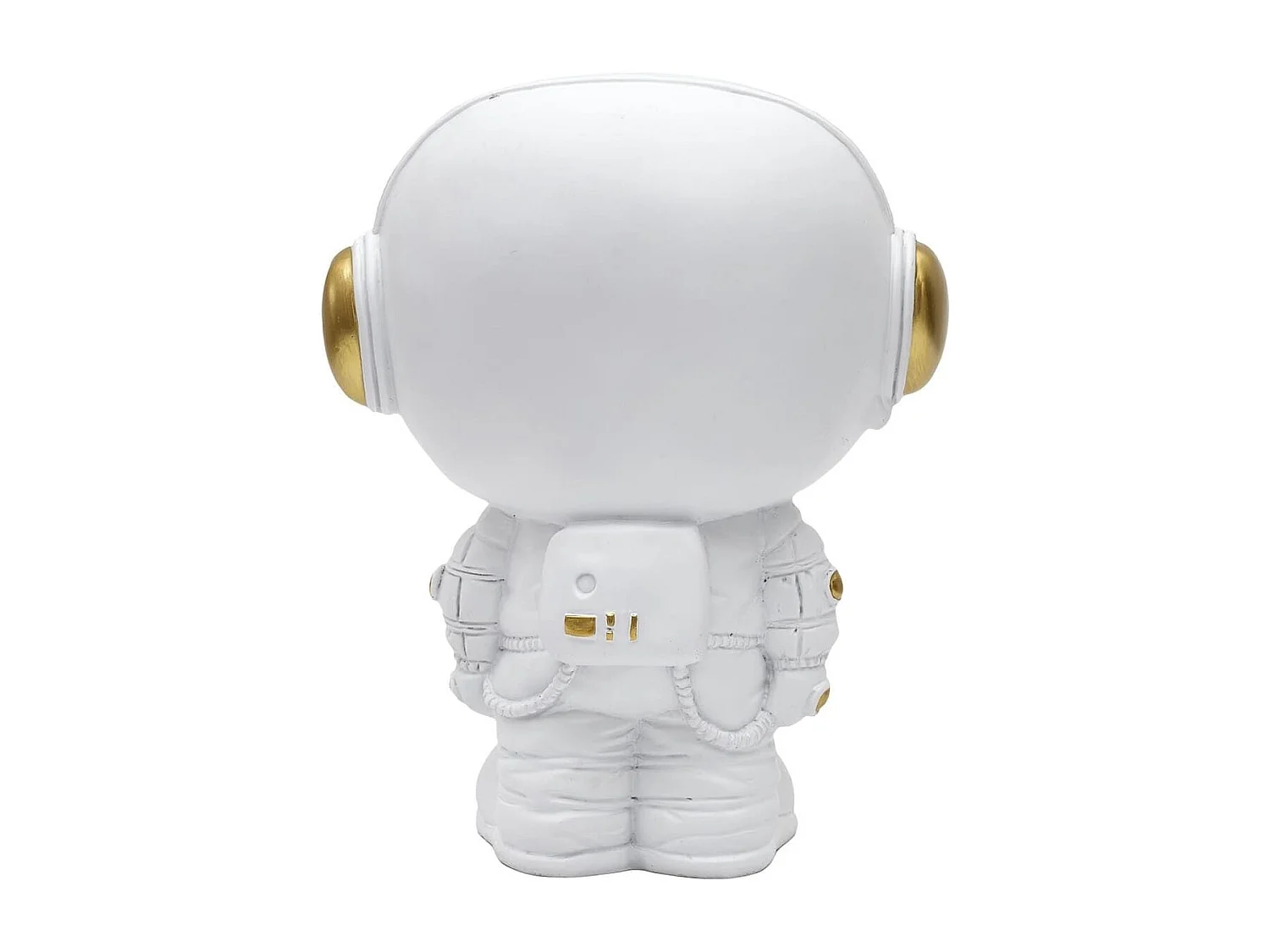 Vide-Poche astronaute en polyrésine blanc et dorée