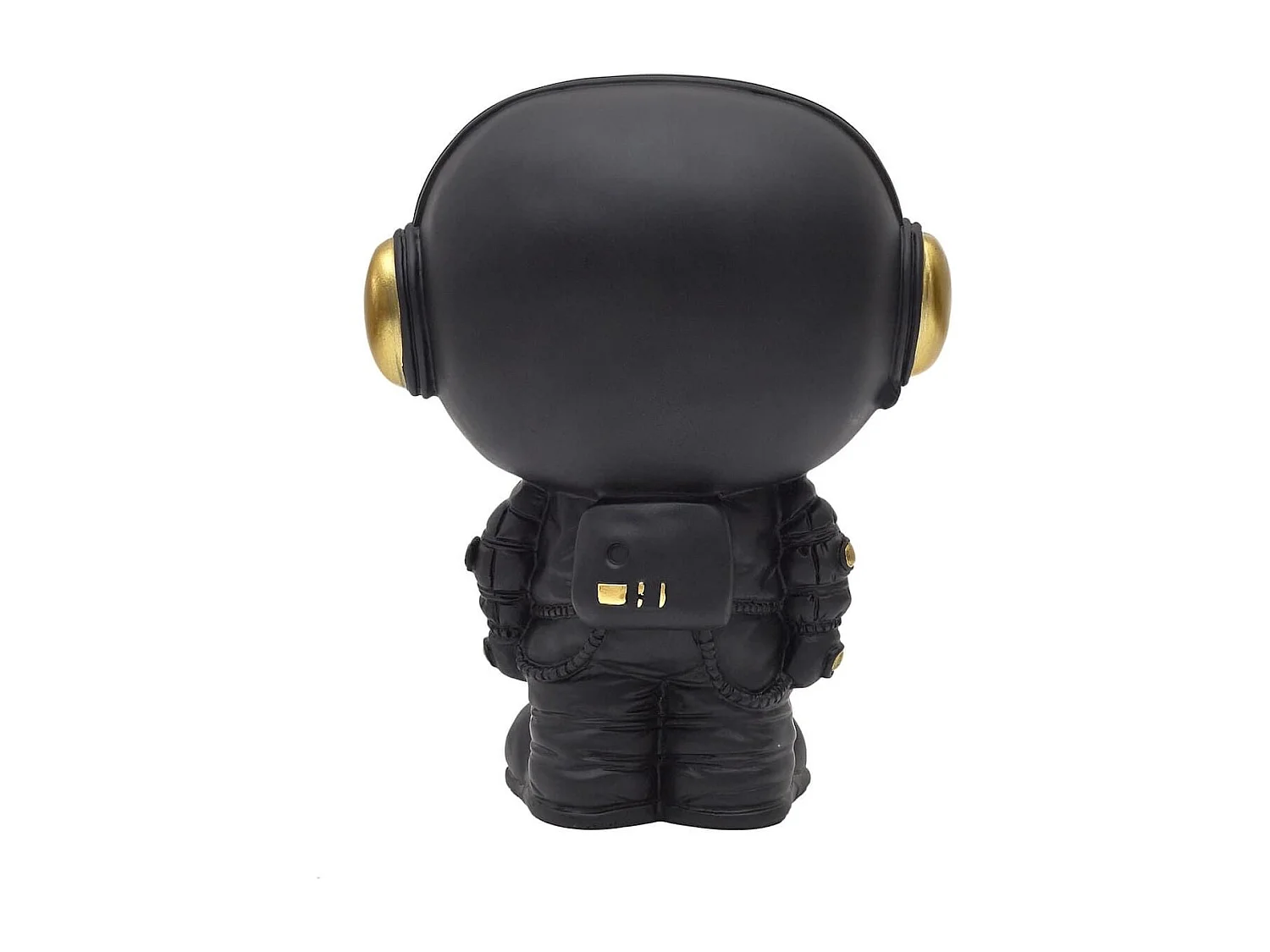 Vide-Poche astronaute en polyrésine noir et dorée