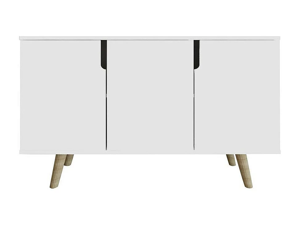 Buffet salle à manger blanc à poignées intégrées MARFA