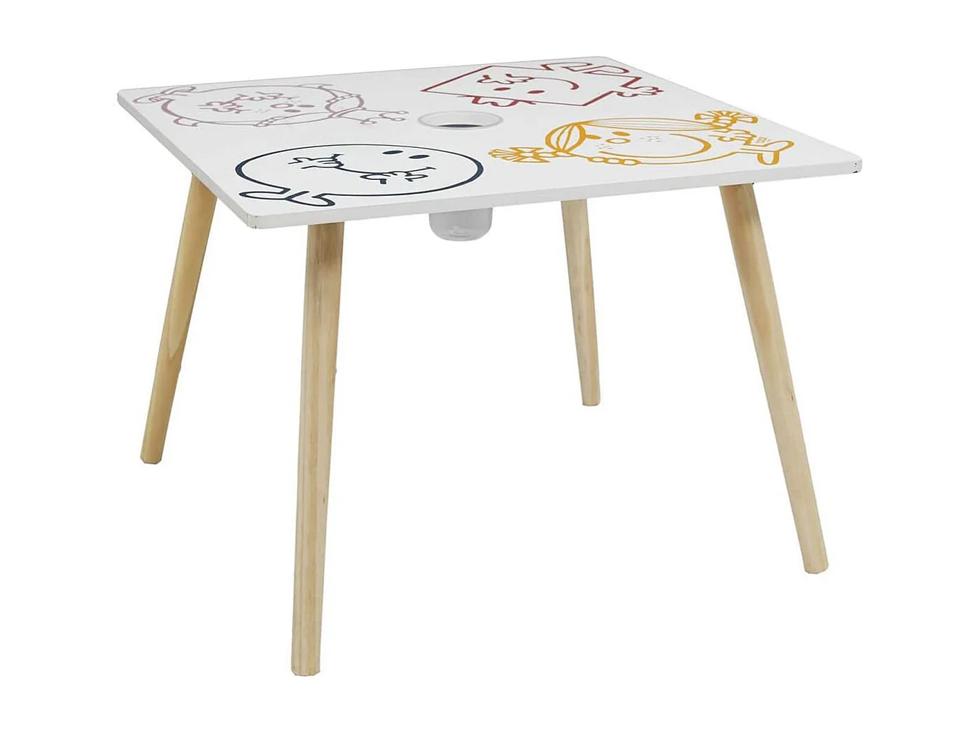 Table avec Pot à Crayon Intégré "Monsieur Madame" - MISSTER