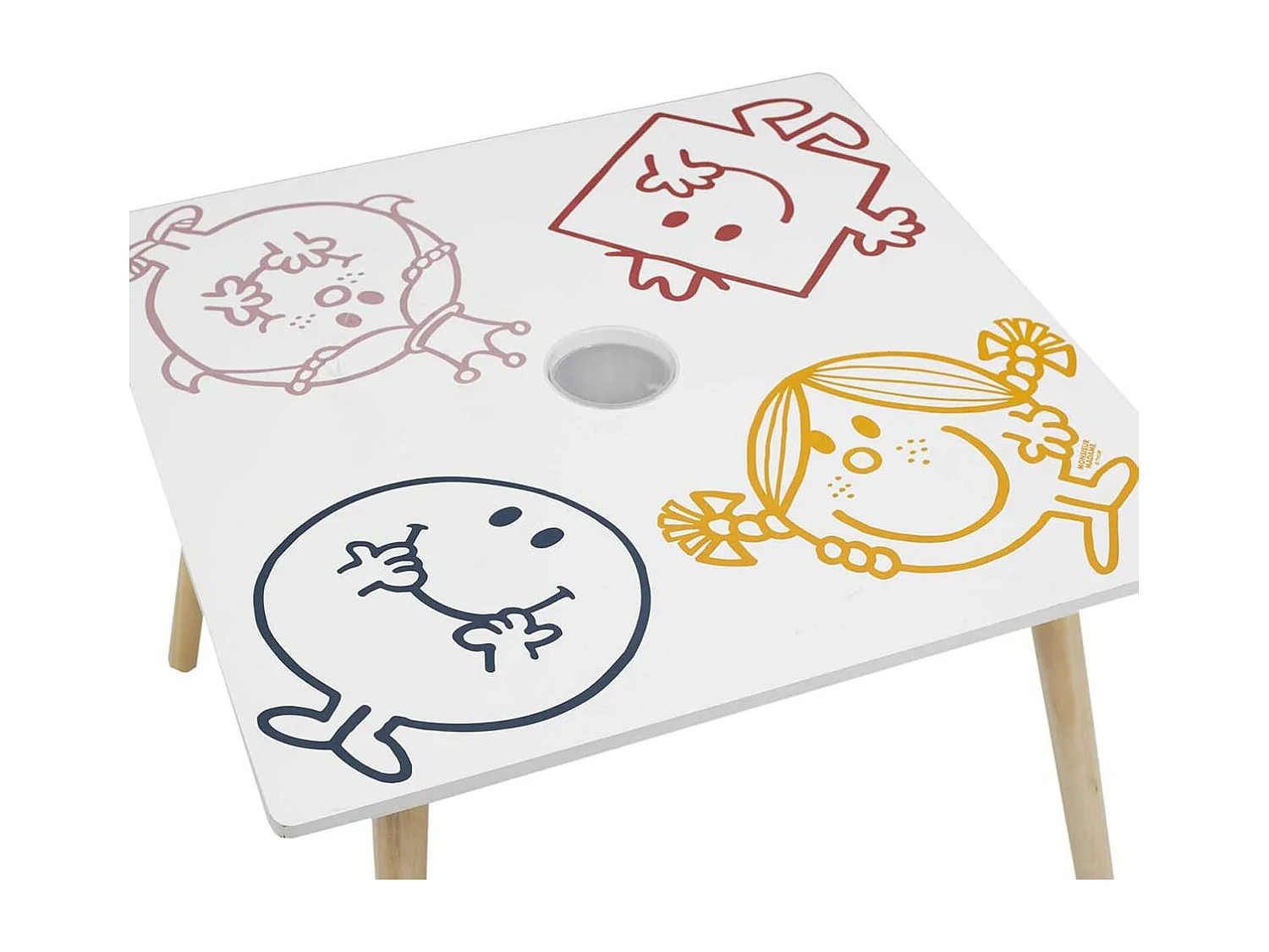 Table avec Pot à Crayon Intégré "Monsieur Madame" - MISSTER