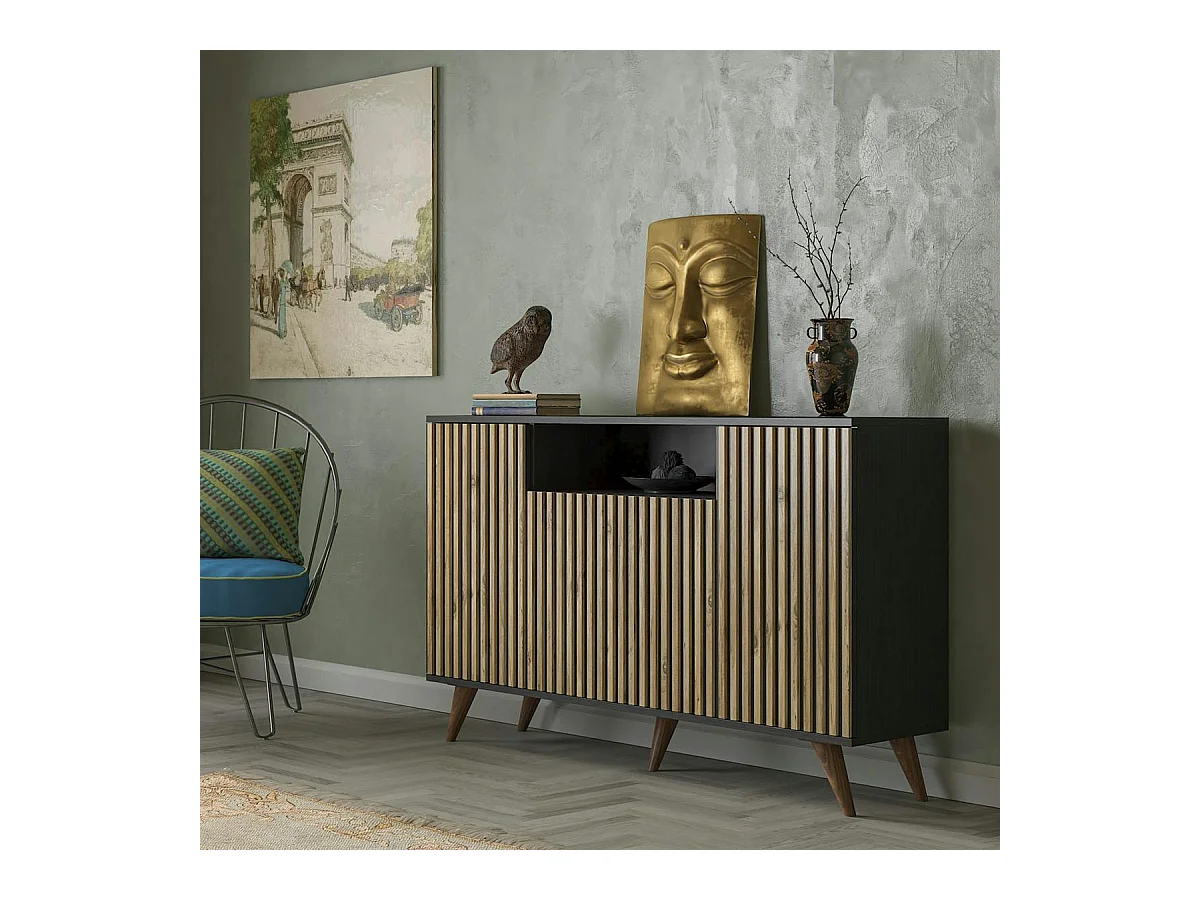 Buffet de salle à manger moderne motif baguette MARFA