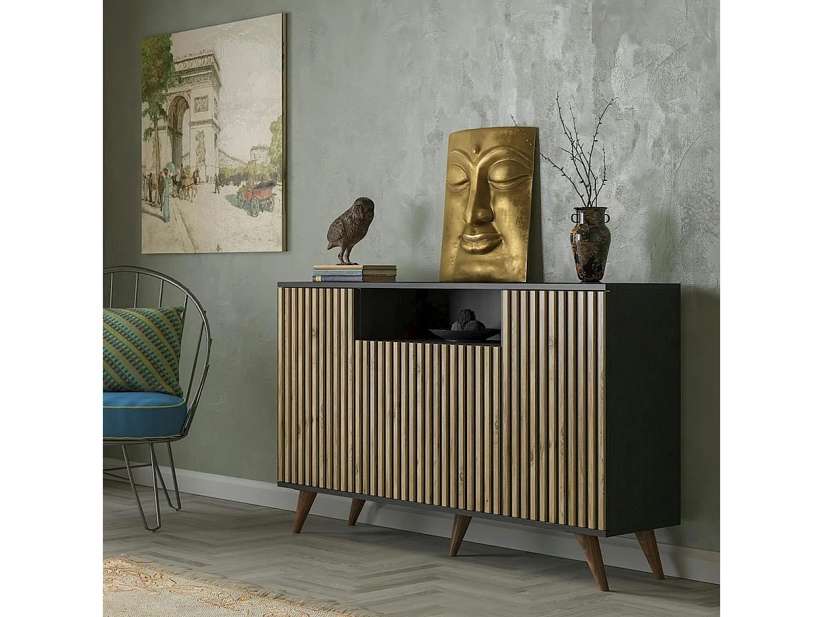 Buffet de salle à manger moderne motif baguette MARFA