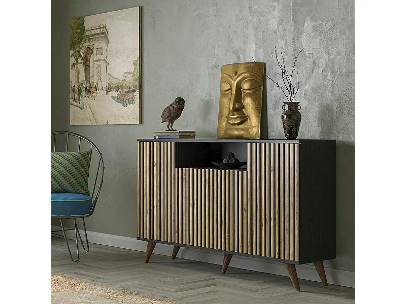 Buffet de salle à manger moderne motif baguette MARFA