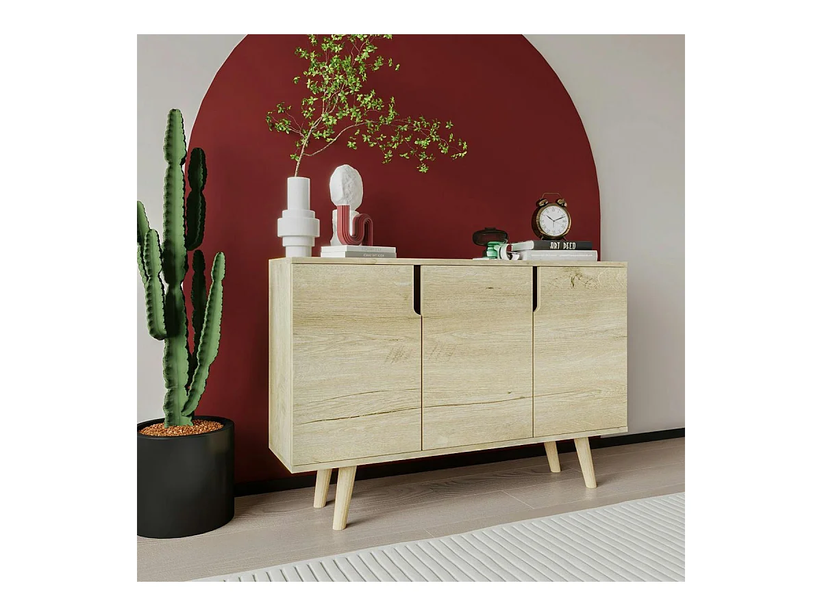 Buffet salle à manger moderne à poignées intégrées MARFA